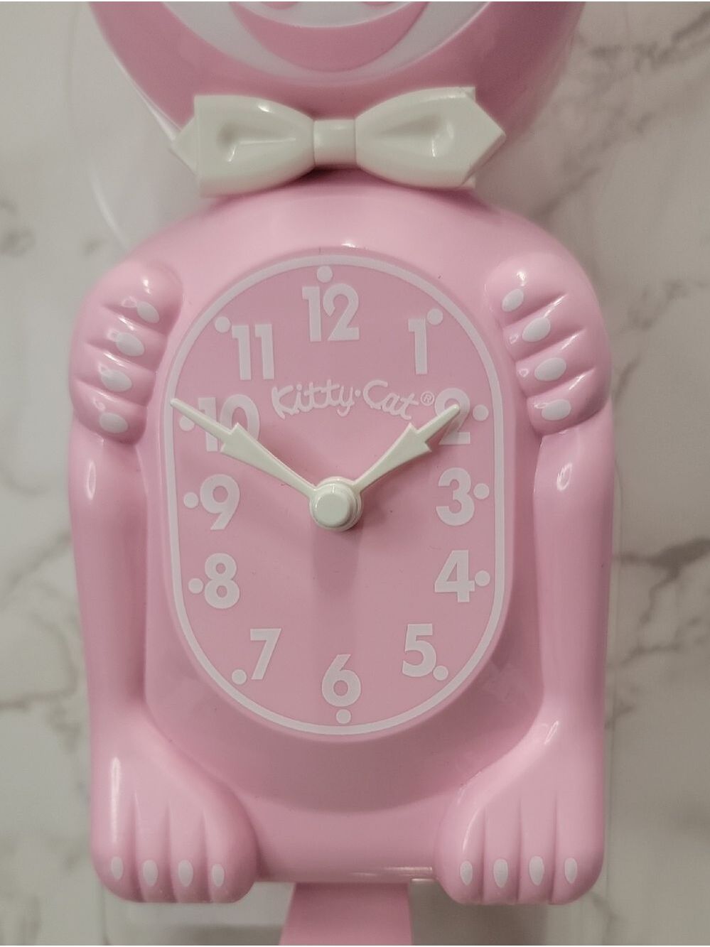 Bubblegum Pink Kitty Cat klock clock New - Picture 5 of 8
